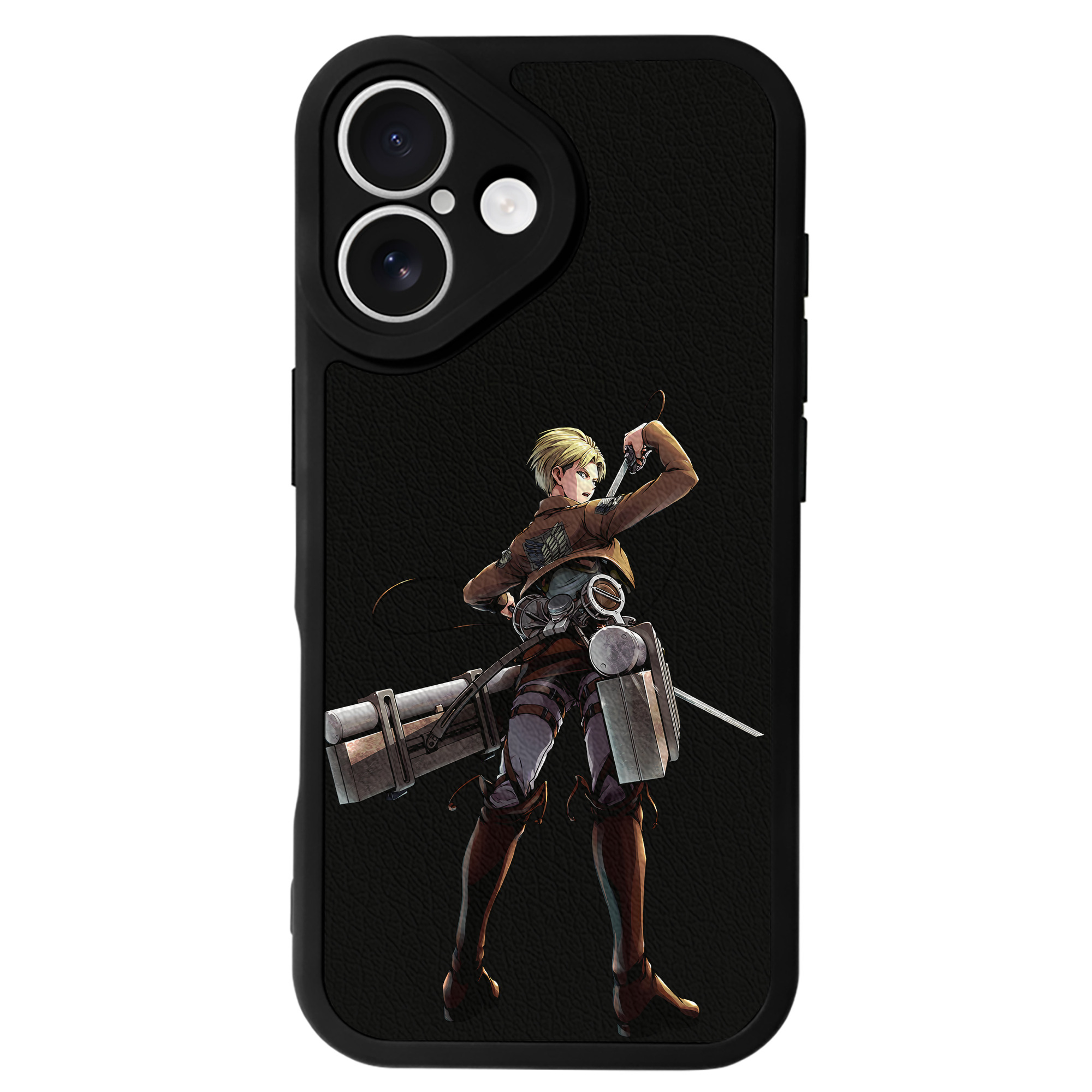（画像用） 進撃の巨人 Attack on Titan 【iPhone 16シリーズ対応】シリコンスマホケース（レザー調） 材質：シリコン